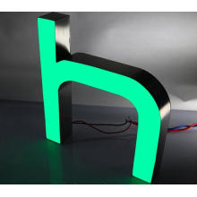 3D Iluminação Acrílico LED Canal Carta Mini Sign